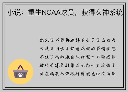 小说：重生NCAA球员，获得女神系统